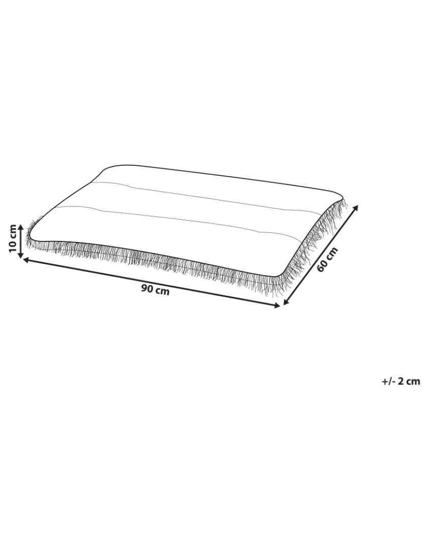 imagem de Cama para animal de estimação em veludo azul 90 x 60 cm ERGANI2