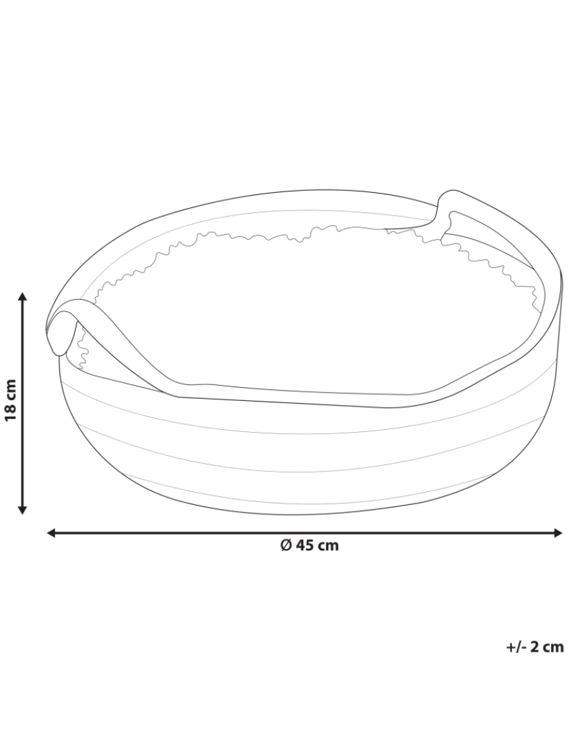 imagem de Cama para animal de estimação em algodão cinzento ø 45 cm DALAMAN2