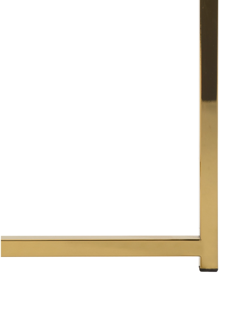 imagem de Mesa de centro efeito de mármore branco com dourado QUINCY5