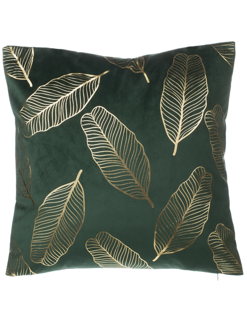 imagem de Conjunto de 2 almofadas Veludo Verde escuro FREESIA 45 x 45 cm4