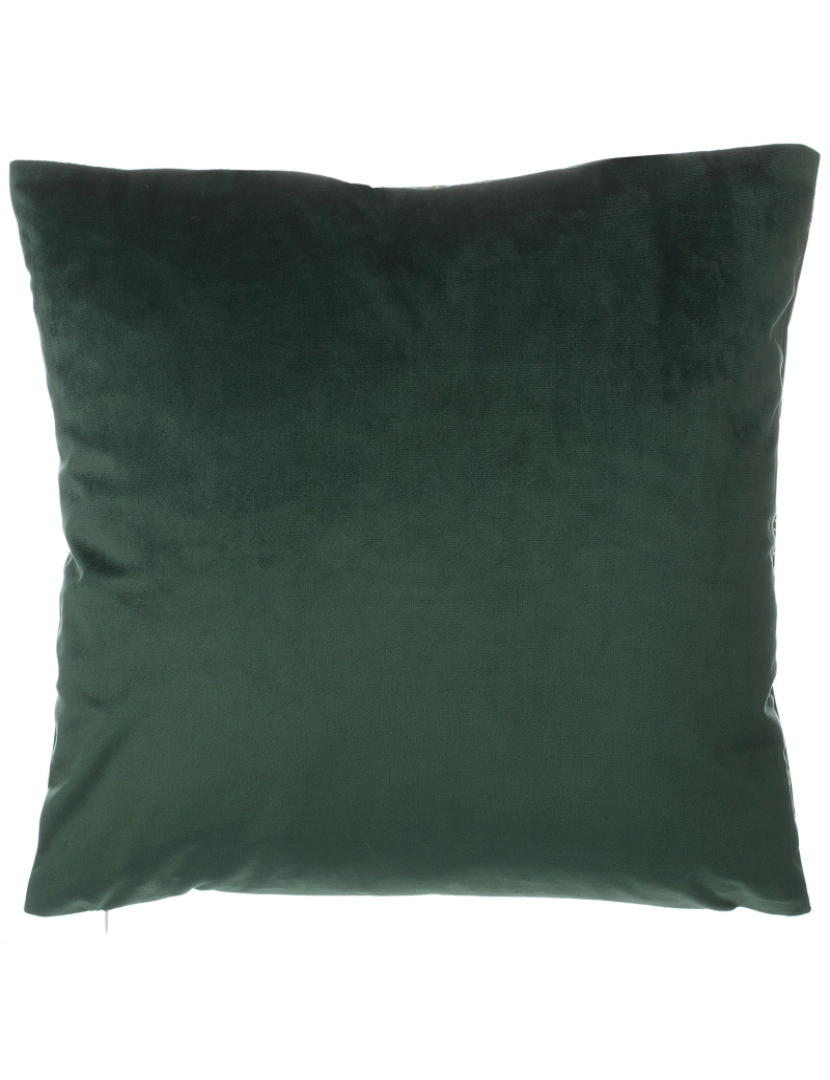 imagem de Conjunto de 2 almofadas Veludo Verde escuro FREESIA 45 x 45 cm5