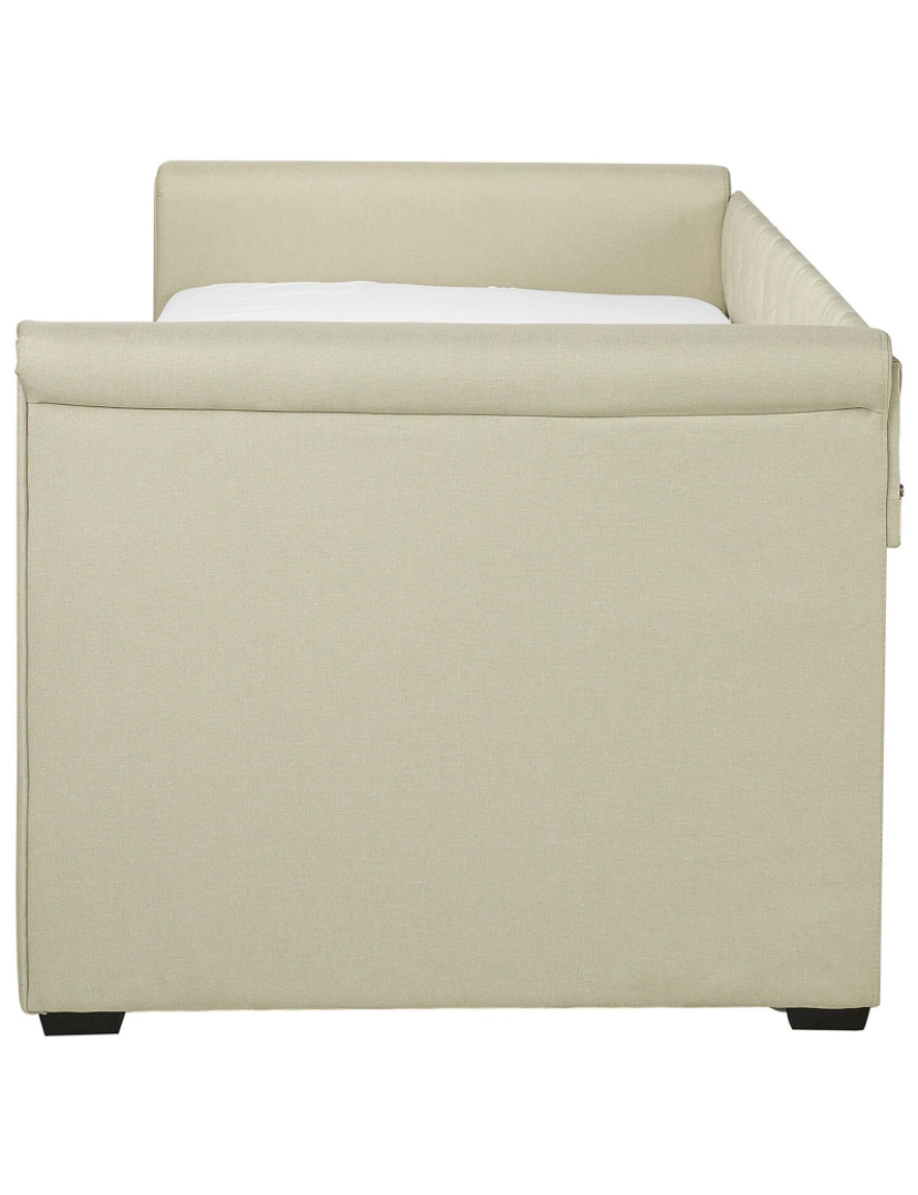 imagem de Cama dupla em tecido creme 80 x 200 cm LIBOURNE6