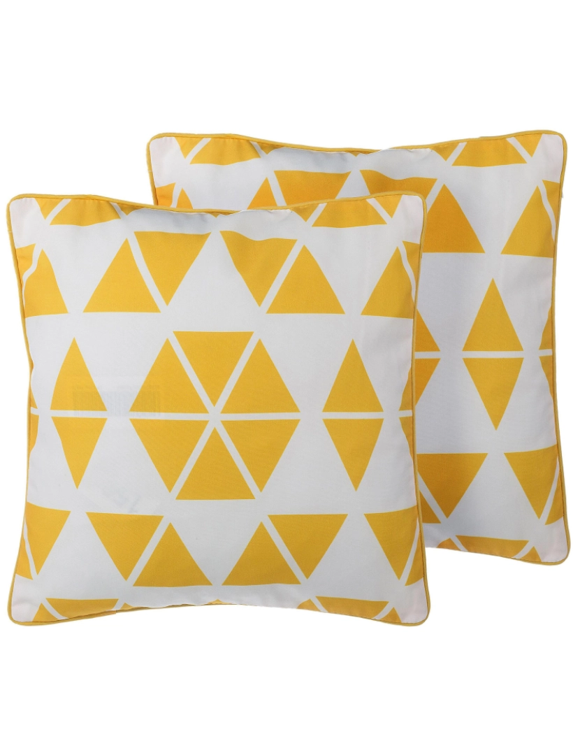 imagem de Conjunto de 2 almofadas Amarelo PANSY 45 x 45 cm2