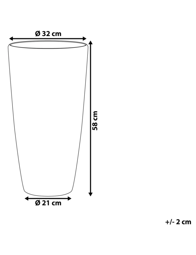 imagem de Vaso branco ⌀ 32 cm TSERIA3