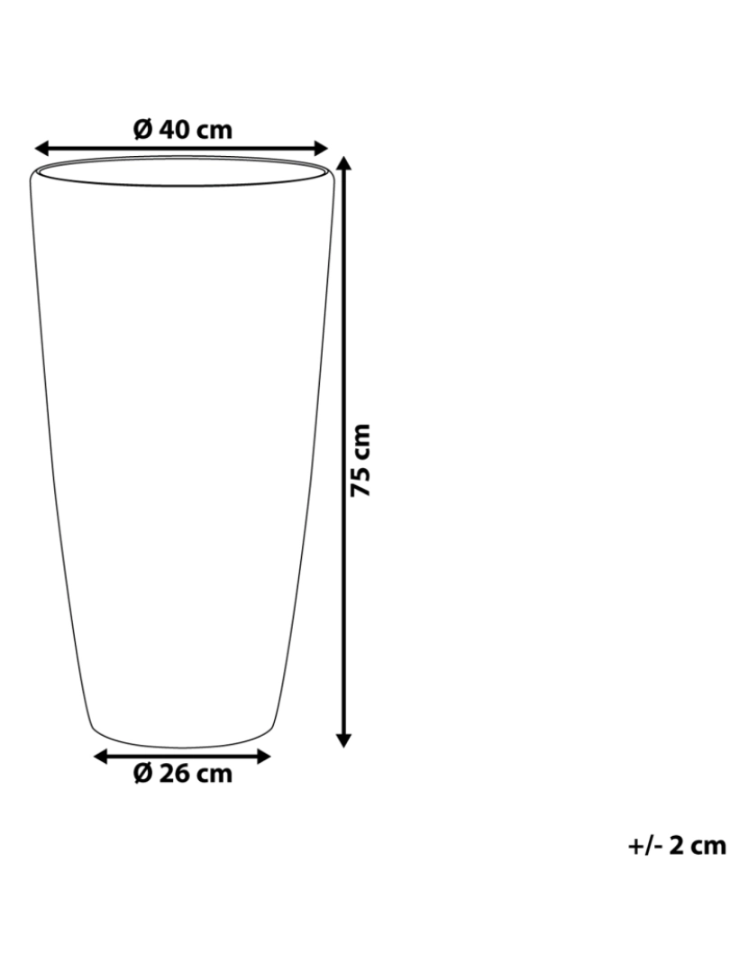 imagem de Vaso branco ⌀ 40 cm TSERIA2