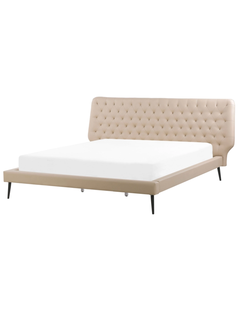 imagem de Conjunto creme de 4 peças com cama para quarto de dormir 180 x 200 cm ESSONNE4