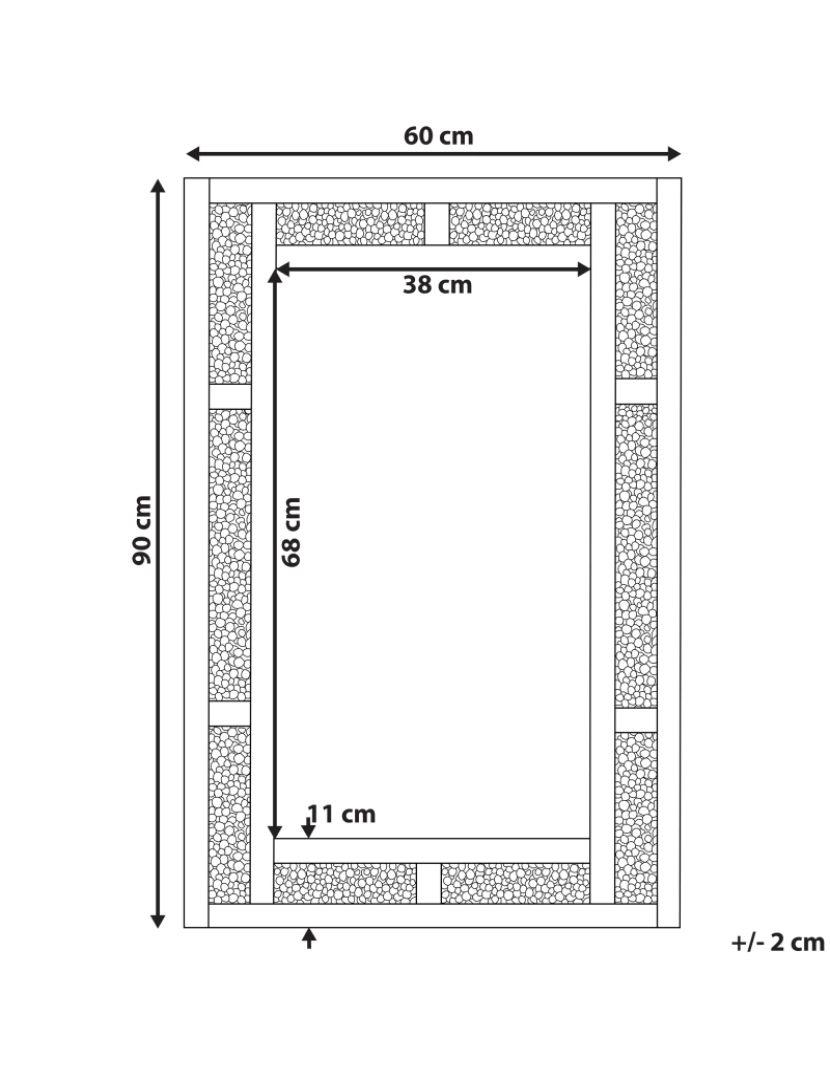 imagem de Espelho 90 cm Prateado AVRILLE3