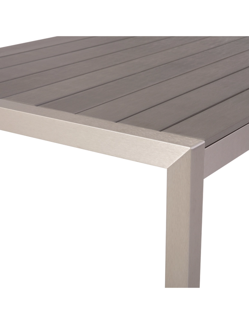 imagem de Mesa de jardim 180 x 90 cm Material sintético Cinzento VERNIO4