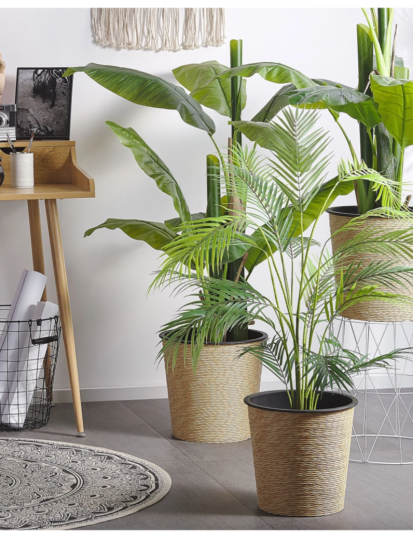 Beliani - Planta artificial em vaso 124 cm ARECA PALM