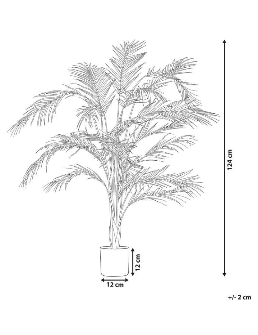 imagem de Planta artificial em vaso 124 cm ARECA PALM3