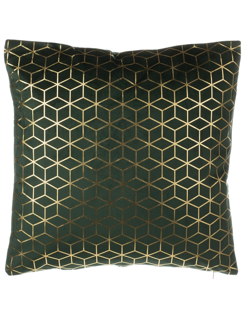 imagem de Conjunto de 2 almofadas Veludo Verde escuro CELOSIA 45 x 45 cm4