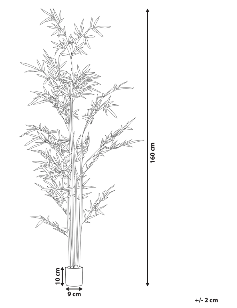 imagem de Planta artificial em vaso 160 cm BAMBUSA VULGARIS2