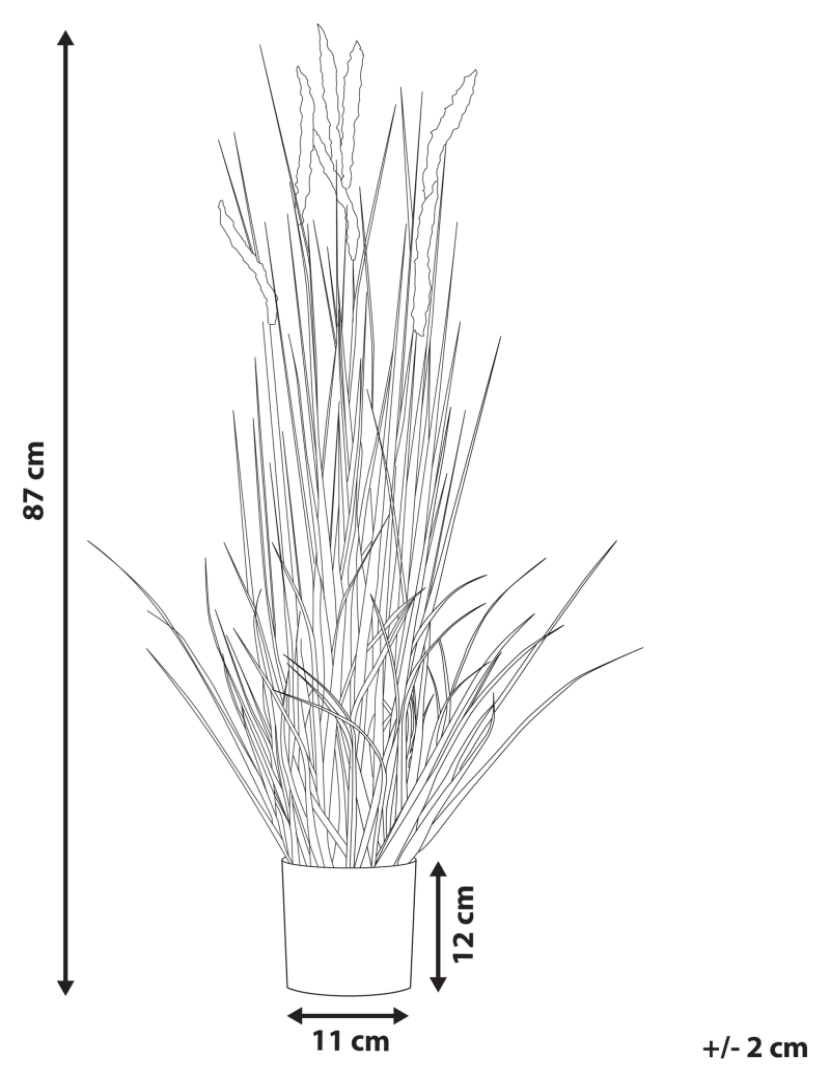 imagem de Planta artificial em vaso 87 cm REED PLANT3