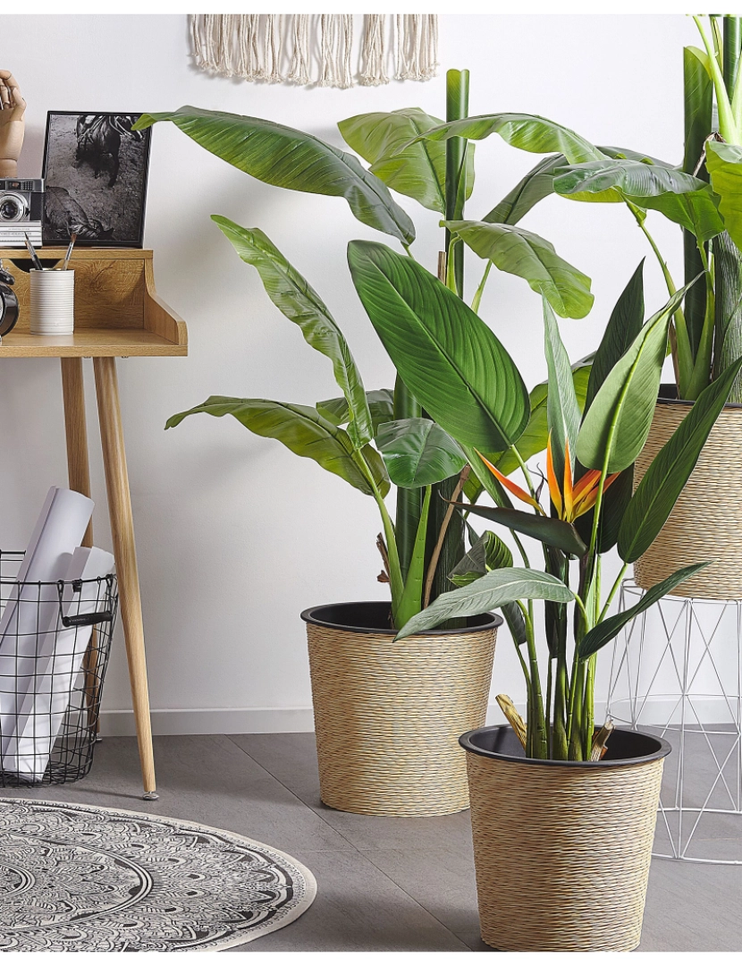 Beliani - Planta artificial em vaso 115 cm STRELITZIA TREE