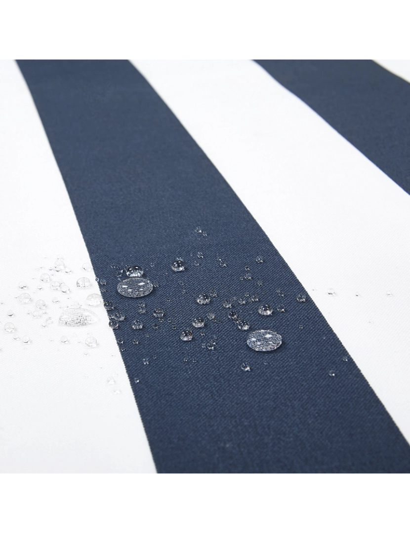 imagem de Banco com almofada Madeira de Acácia certificada 120 cm Azul marinho VIVARA9