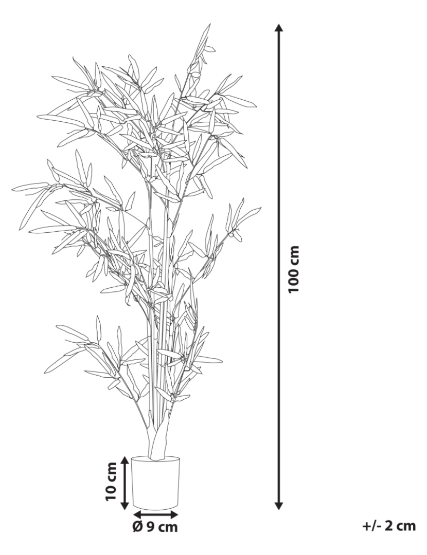 imagem de Planta artificial em vaso 100 cm BAMBUSA VULGARIS3