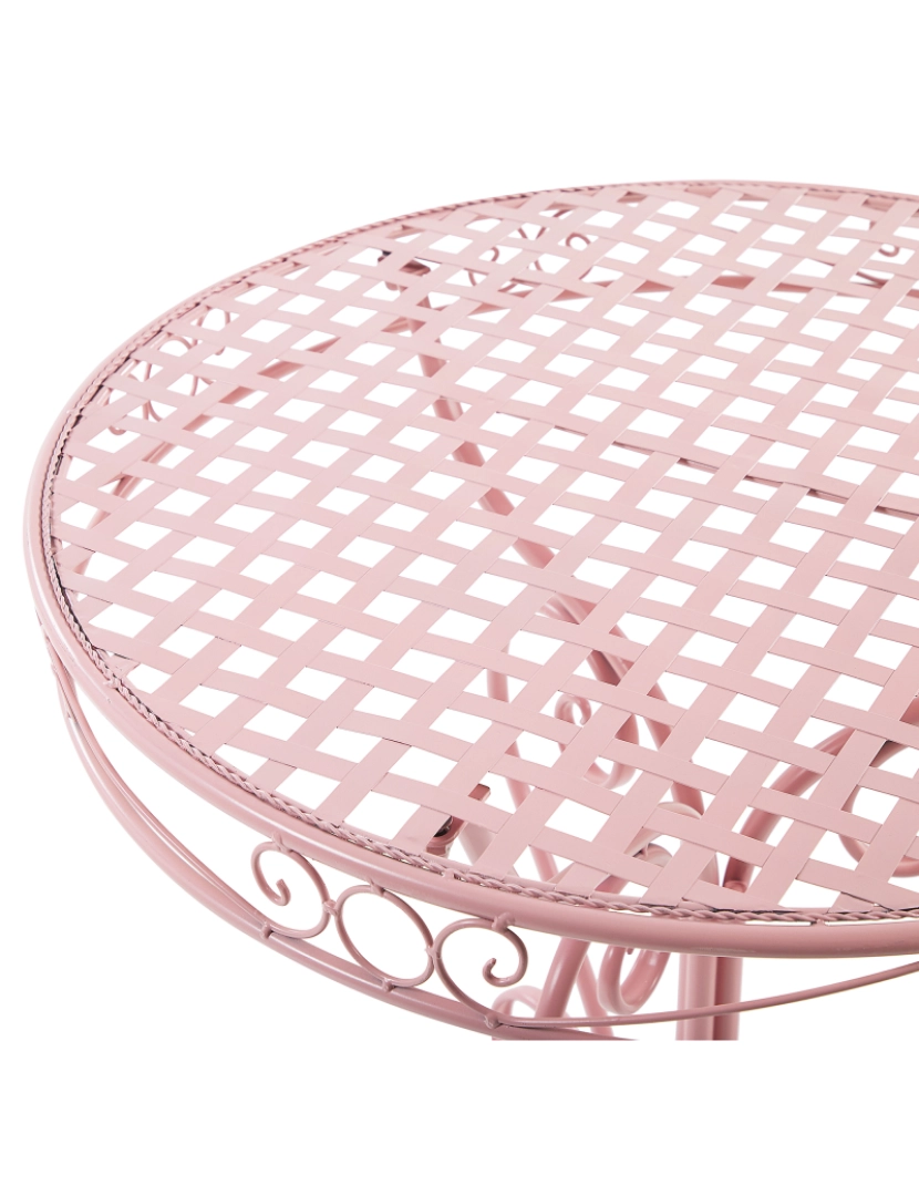 imagem de Mesa de jardim Metal Rosa ALBINIA4