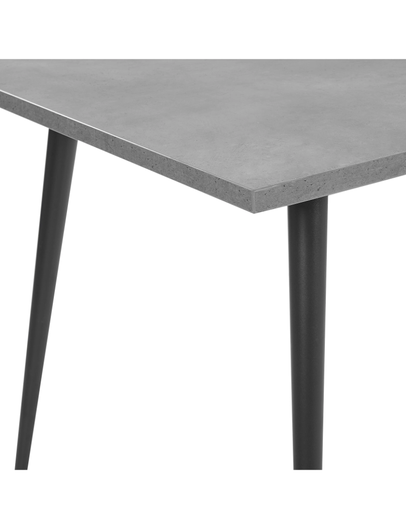 imagem de Mesa de jantar com efeito de concreto 120 x 80 cm SANTIAGO5