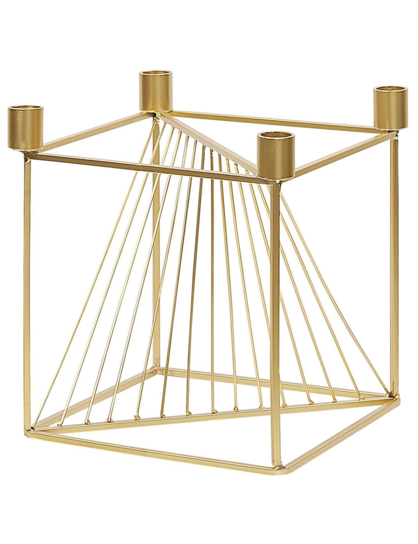 imagem de Candelabro em metal dourado 23 cm MINDORO2