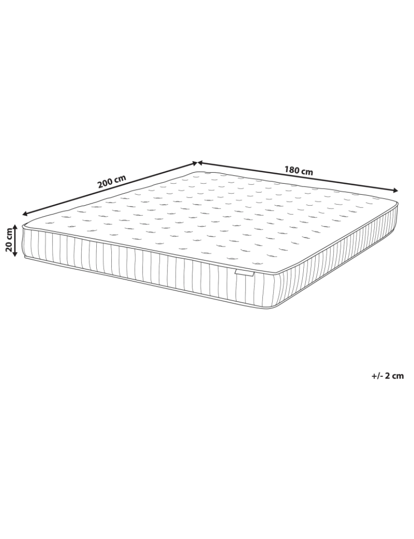 imagem de Colchão de molas 180 x 200 cm Tamanhos Diversos3