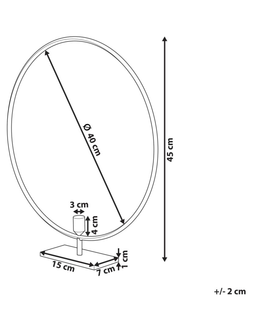 imagem de Castiçal em metal dourado 45 cm SERAM3