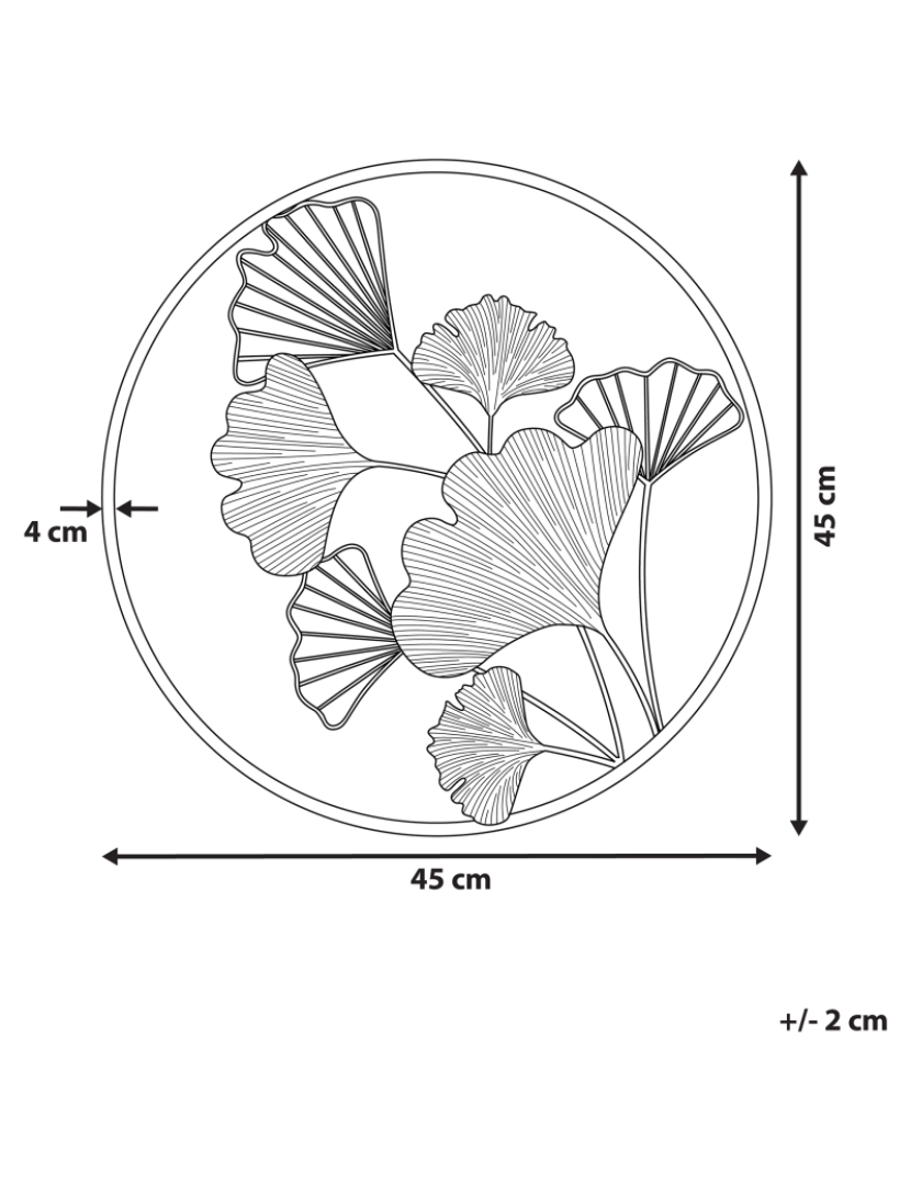 imagem de Decoração de parede dourada BISMUTH2