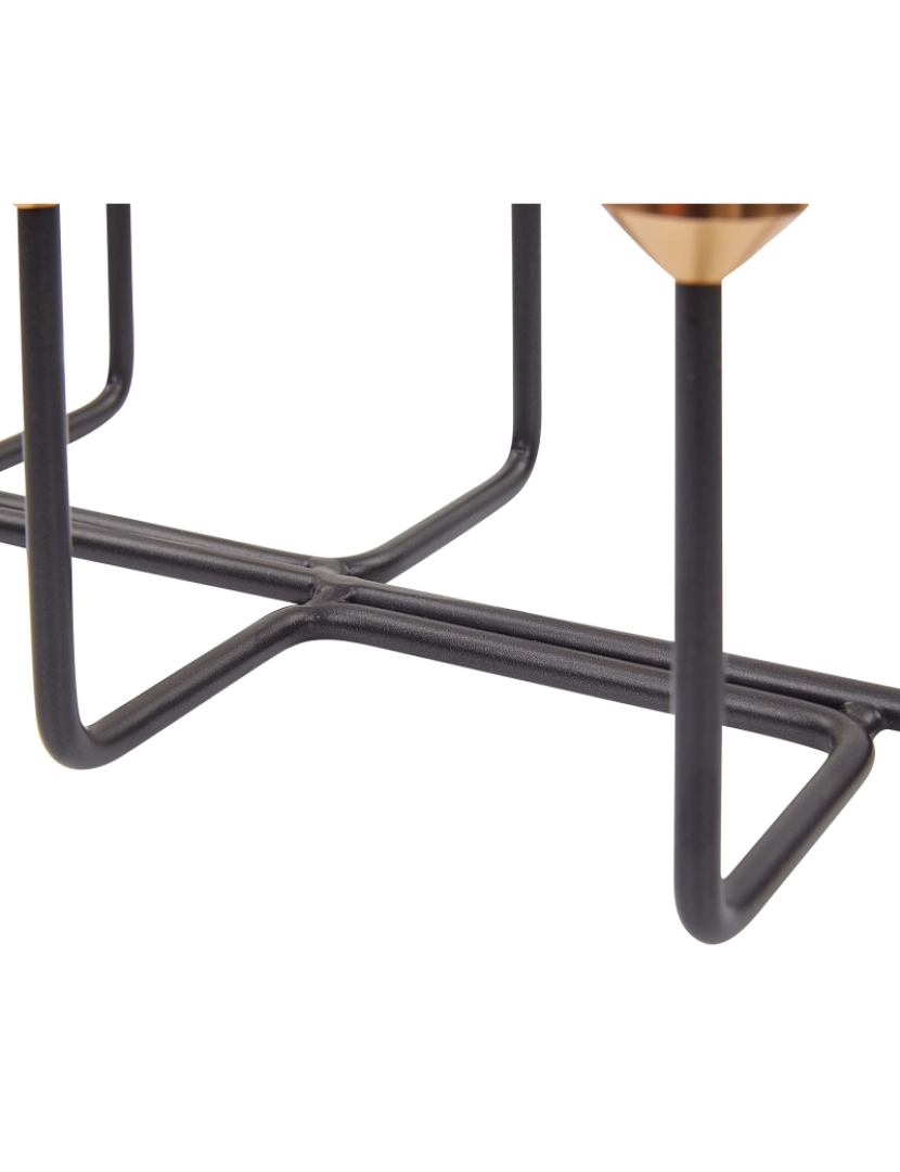 imagem de Candelabro em metal preto e dourado 12 cm BANGKA6