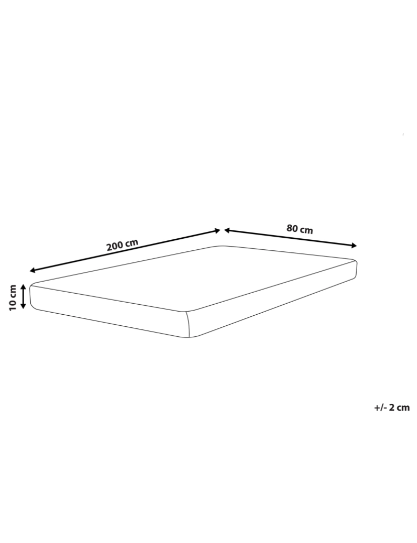 imagem de Colchão de espuma 80 x 200 cm Tamanhos Diversos2