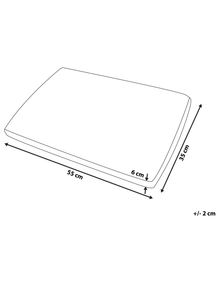 imagem de Almofada em espuma de memória 55 x 35 cm MUIR3