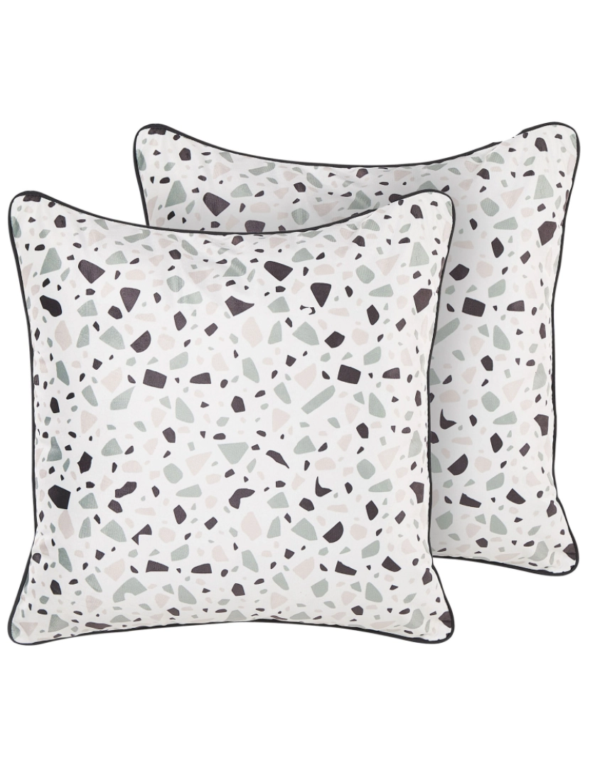 imagem de Conjunto de 2 almofadas Veludo Branco LAVENDER 45 x 45 cm2