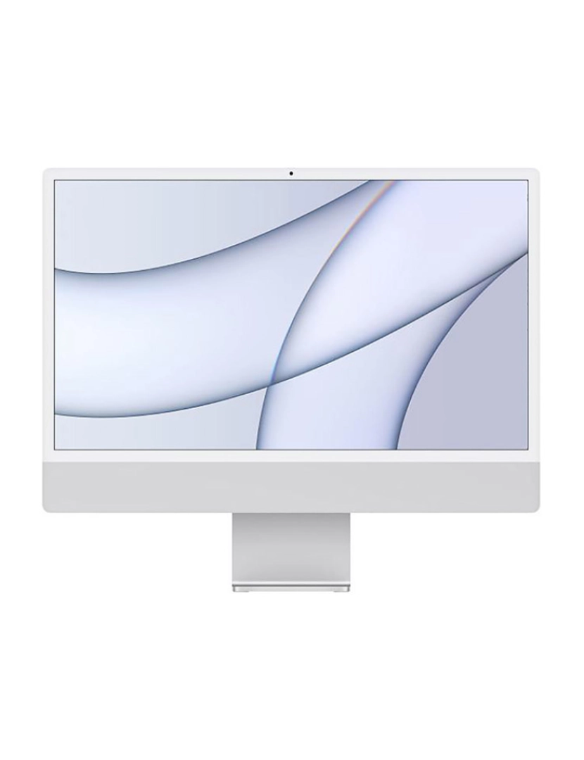 Apple - Apple iMac (Retina 4.5K, 24 2021, 2 TBT3 + 2 USB-C, M1) Grau A