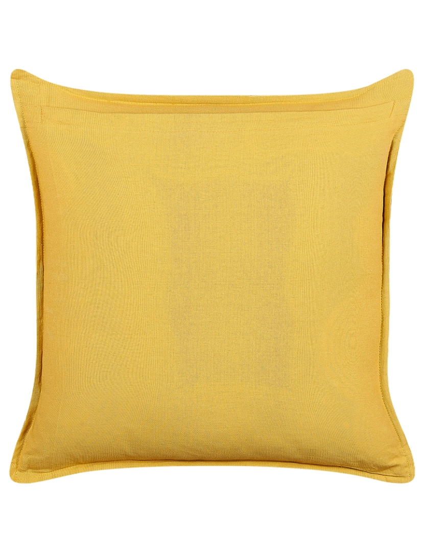 imagem de Almofada decorativa Impressão em bloco Algodão Amarelo RAPIS 45 x 45 cm4