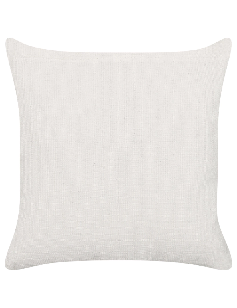 imagem de Conjunto de 2 almofadas Impressão em bloco Algodão Branco WOODI 45 x 45 cm5