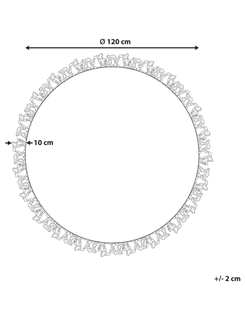 imagem de Tapete redondo de juta creme ⌀ 120 cm ZONGULDAK3