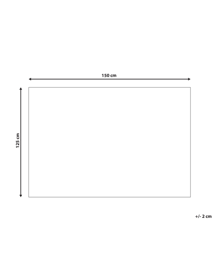 imagem de Manta decorativa creme 125 x 150 cm MIRGE2