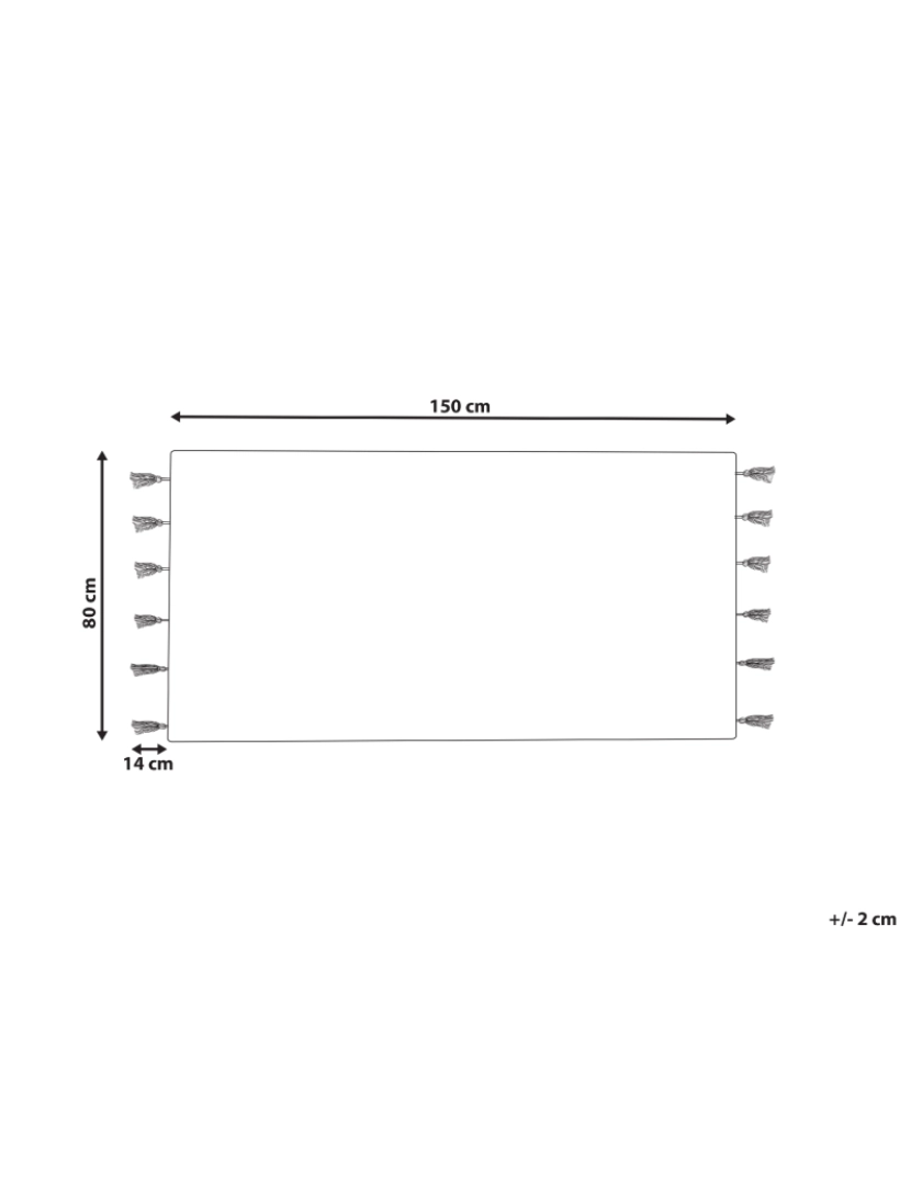 imagem de Tapete infantil em algodão branco e rosa 80 x 150 cm CAVUS3