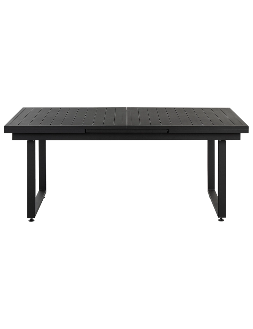 imagem de Mesa de jardim 180/240 x 90 cm Metal Preto VALCANETTO5