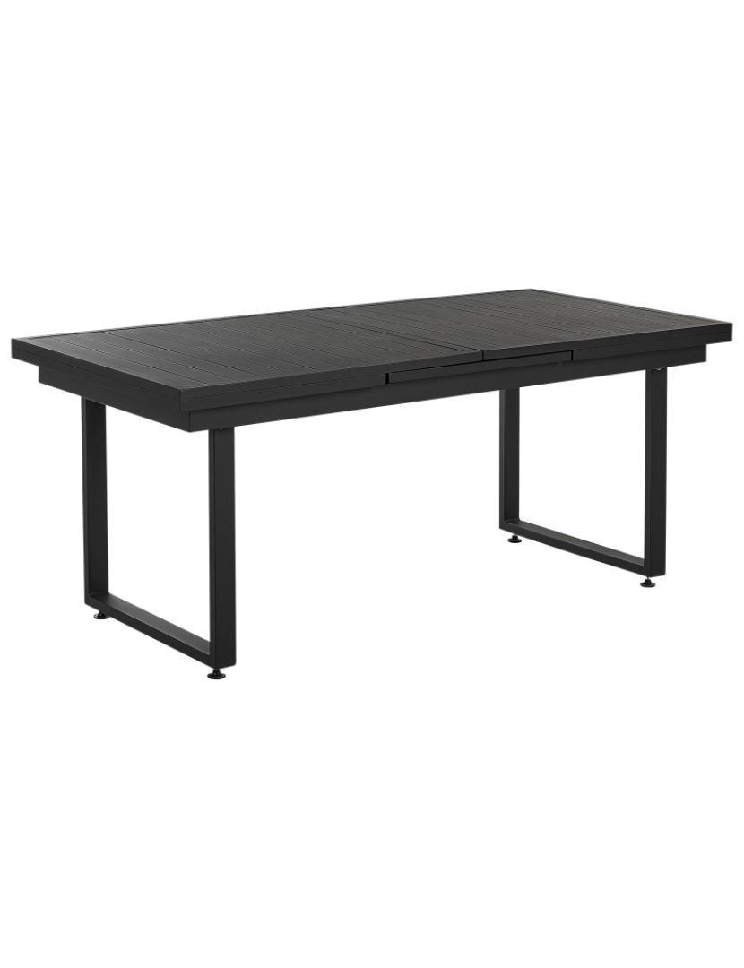 imagem de Mesa de jardim 180/240 x 90 cm Metal Preto VALCANETTO6