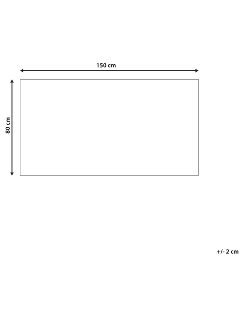 imagem de Tapete em algodão branco e azul 80 x 150 cm SYNOPA3