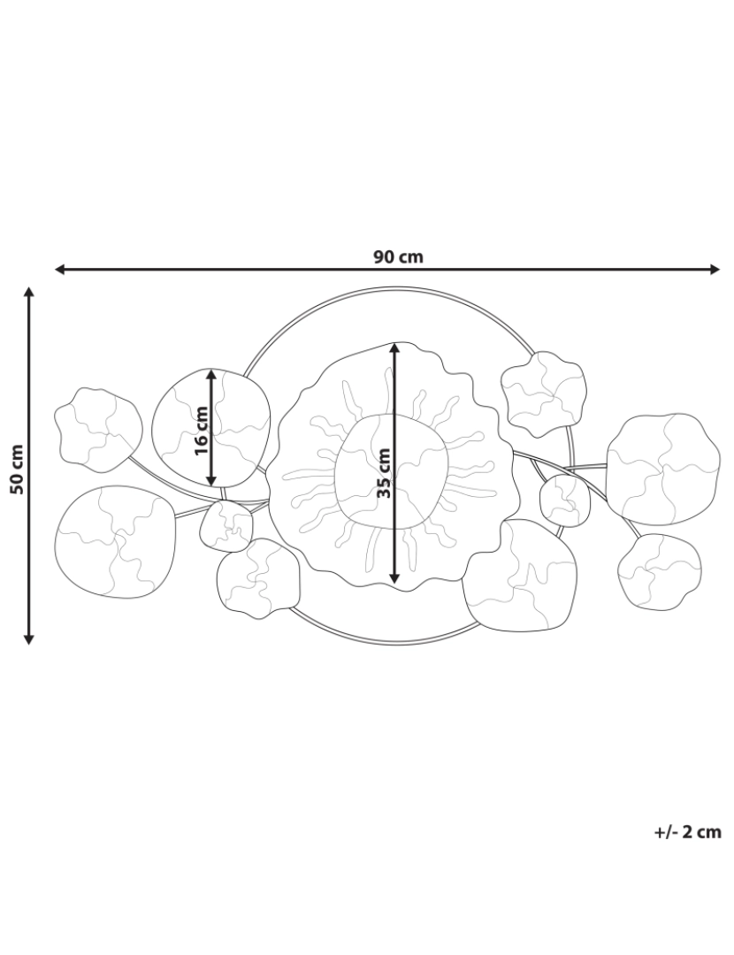 imagem de Decoração de parede dourada CHROMIUM2