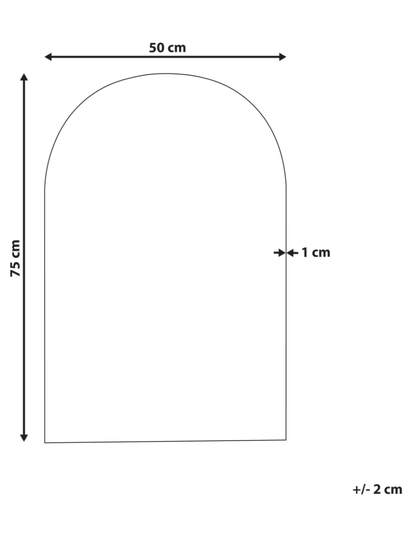 imagem de Espelho 75 cm Prateado ANNECY3