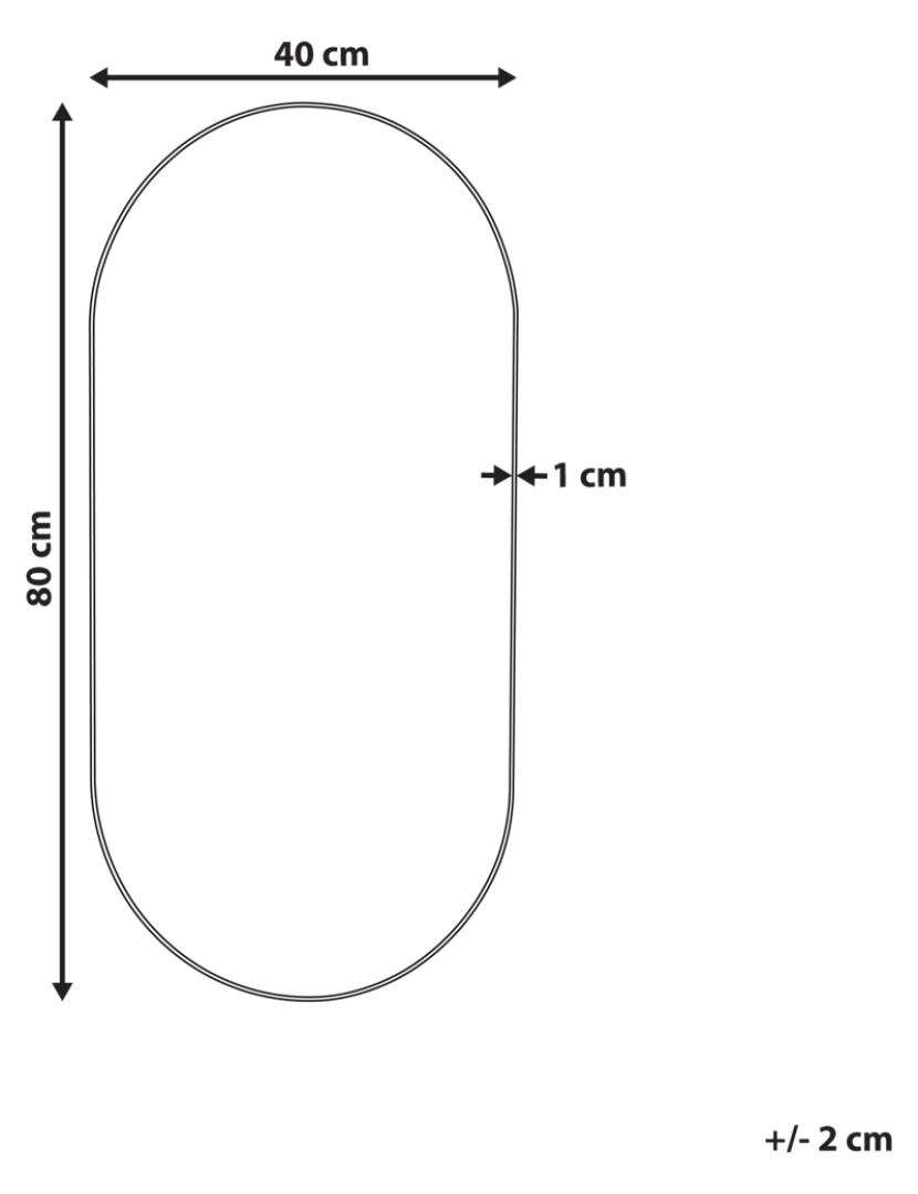 imagem de Espelho 80 cm Prateado ALFORTVILLE3