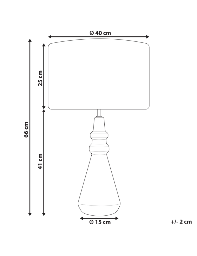 imagem de Candeeiro de mesa em cerâmica preta CERILLOS3