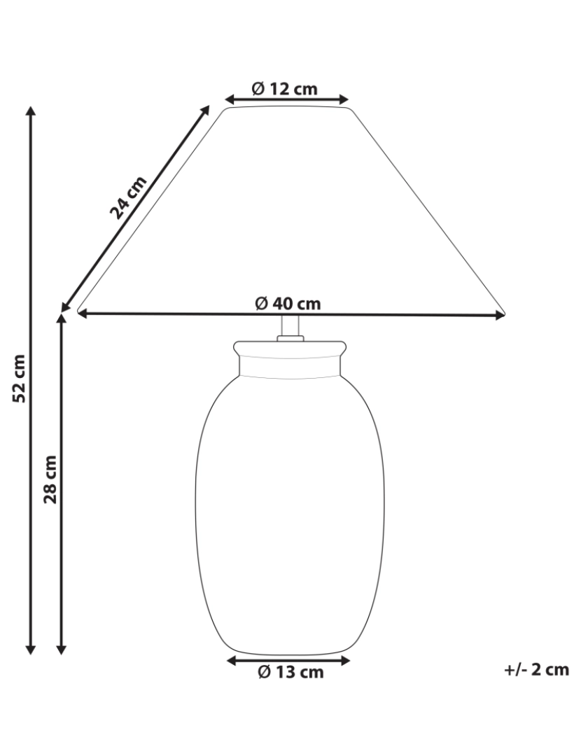 imagem de Candeeiro de mesa em cerâmica preta PATILLAS3