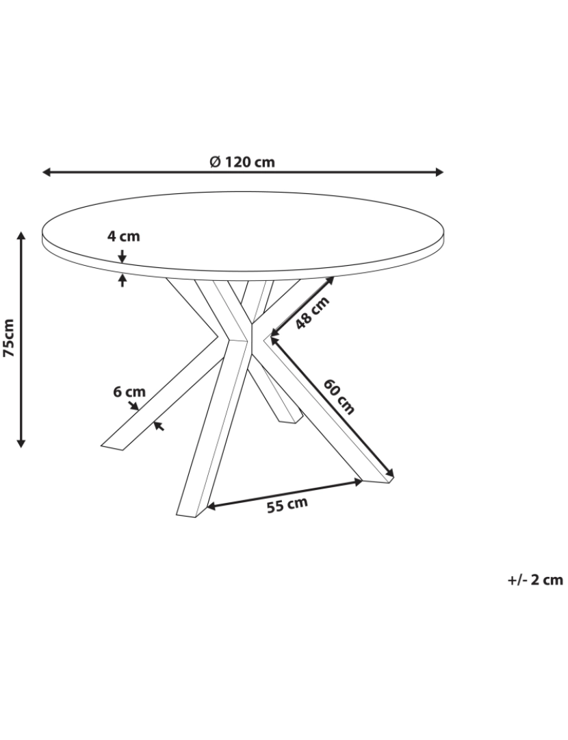 imagem de Mesa de jardim Cerâmica Preto MALETTO3