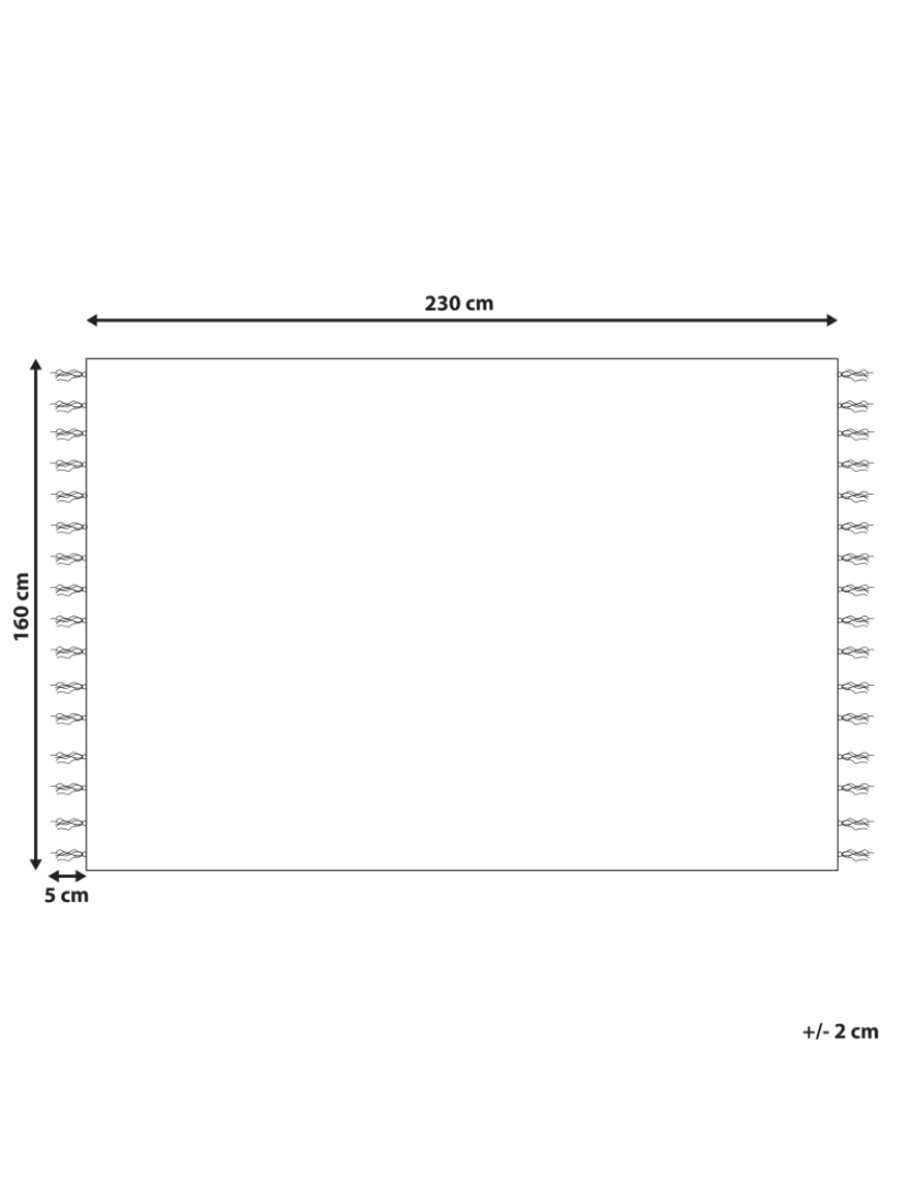 imagem de Tapete de juta creme e branco 160 x 230 cm TALPUR3