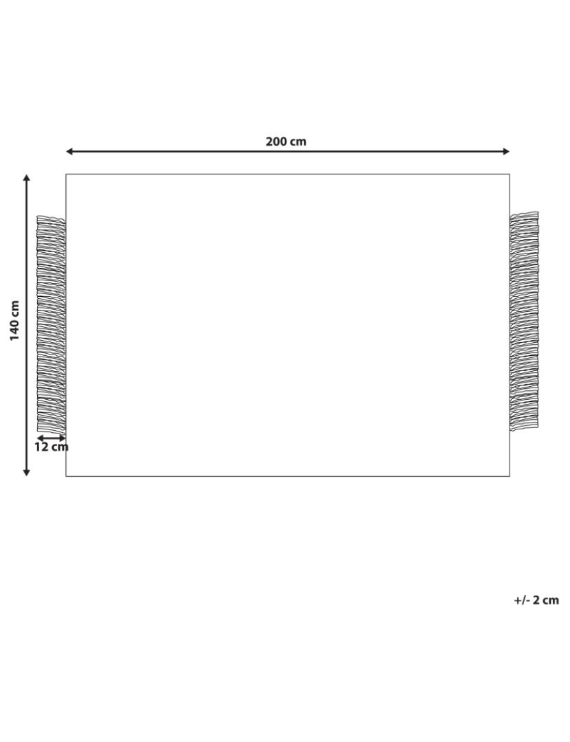 imagem de Tapete de lã preta e branca 140 x 200 cm ATLANTI3