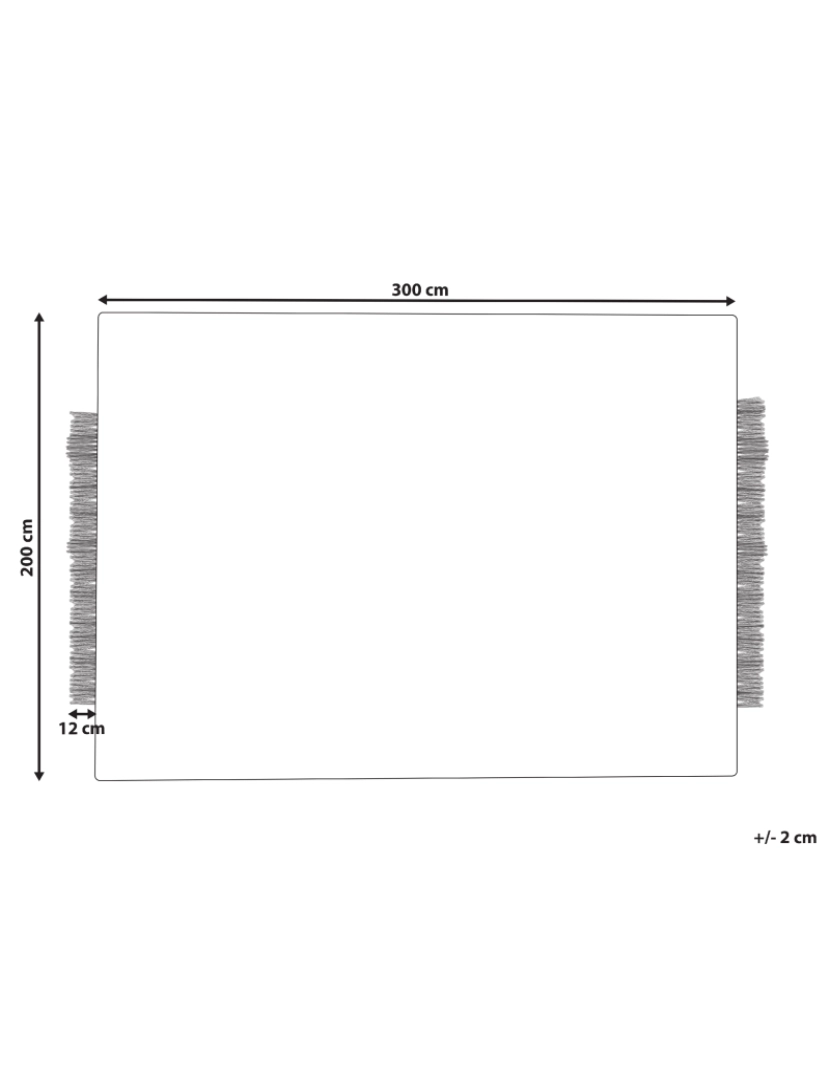 imagem de Tapete de lã creme e preta 200 x 300 cm DIVARLI3