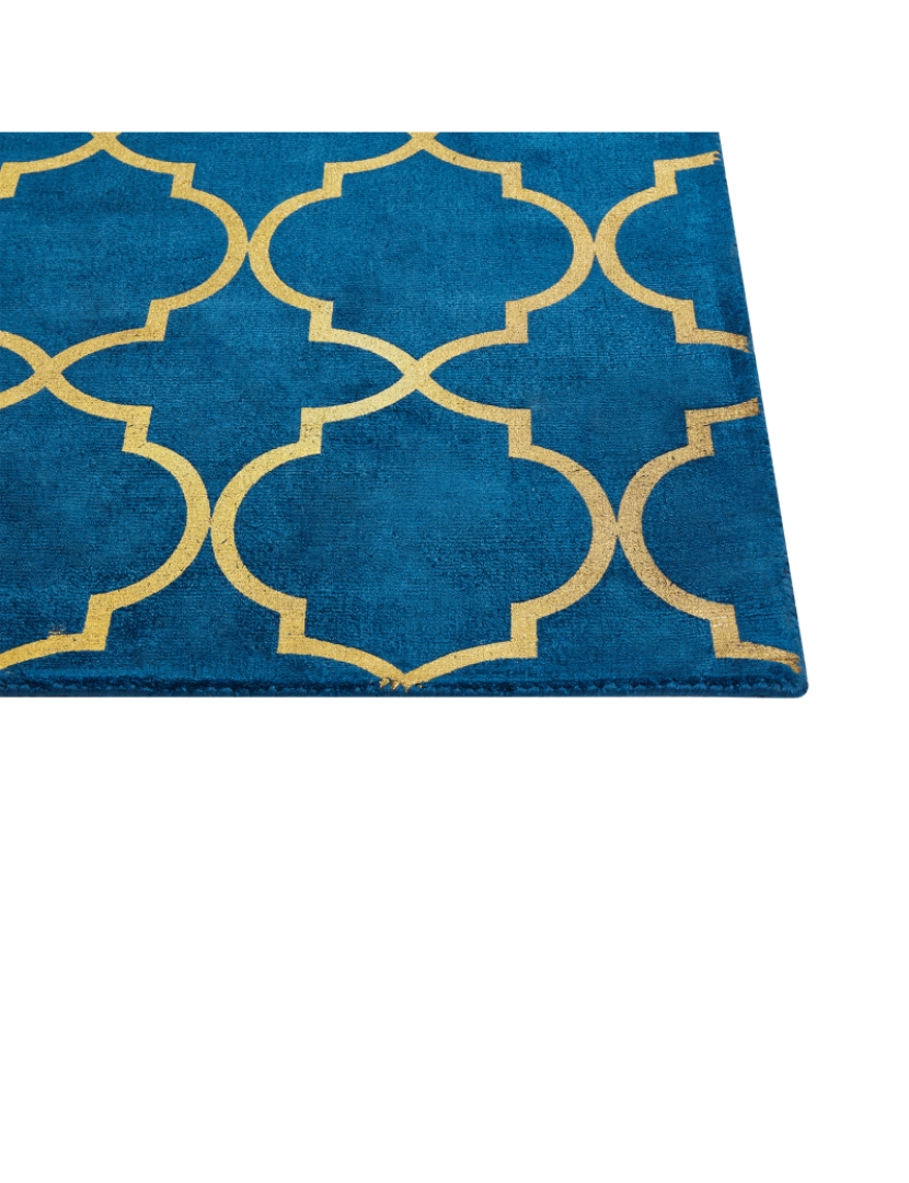 imagem de Tapete em viscose azul 160 x 230 cm YELKI4