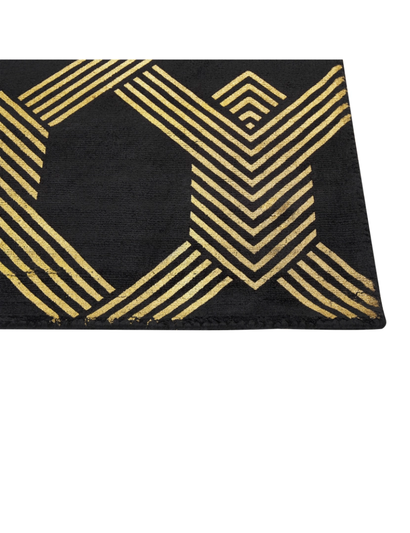 imagem de Tapete de viscose preto 160 x 230 cm VEKSE4